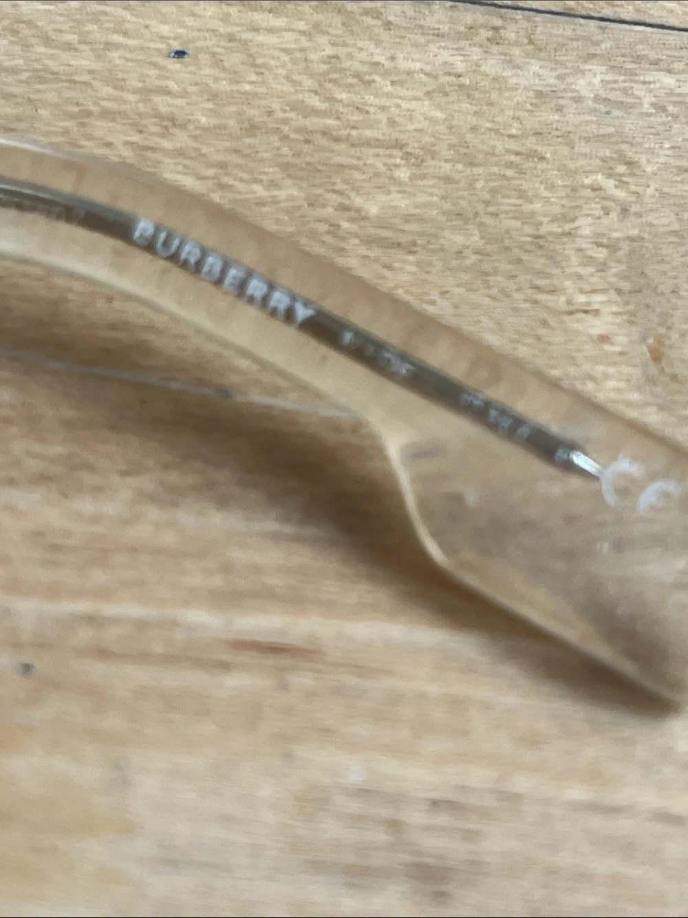 Vintage Burberry fClear Transparent Eye Glasses